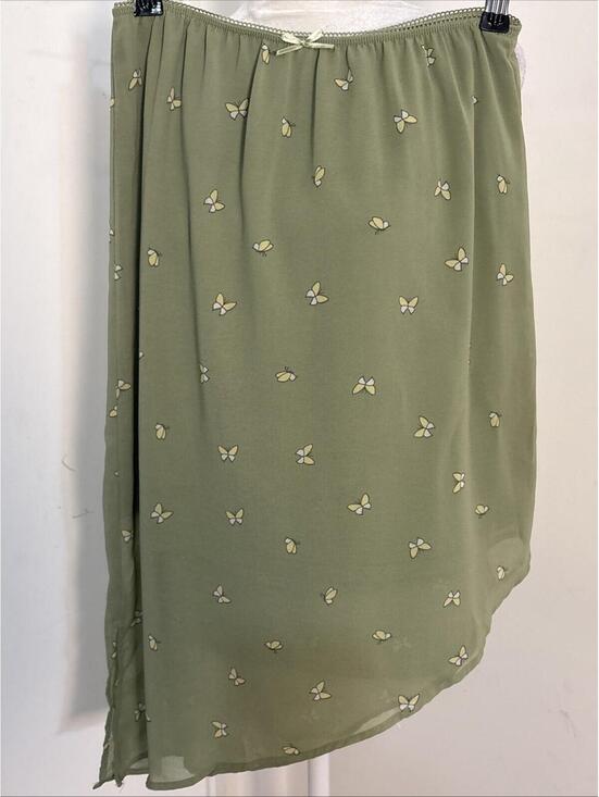 Pink Rose Dresses & Skirts - Pink Rose printed sage green asymmetric Butterflies Y2K Feminine Whimsical Small